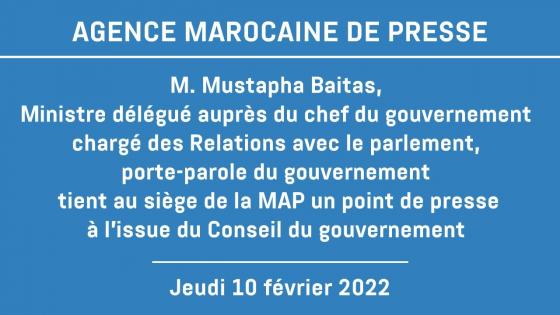 الندوة الصحفية للناطق الرسمي باسم الحكومة