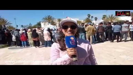 من اسفي التنسقية الوطنية للأساتذة الذين فرض عليهم التعاقد ينظمون وقفة احتجاجية…